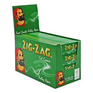 Zig-Zag Green (Ultra Thin) Rolling Papers 50 Pack