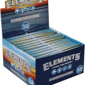 Elements Ultra Thin Rice Papers - Connoisseur King Size Slim Rolling Papers & Tips - 32 leaves per pack