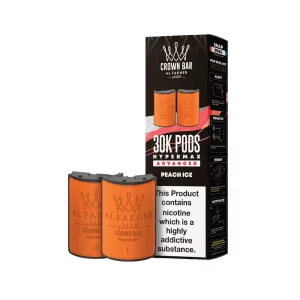 Al fakher 30k hypermax refill replacement pods Peach ice