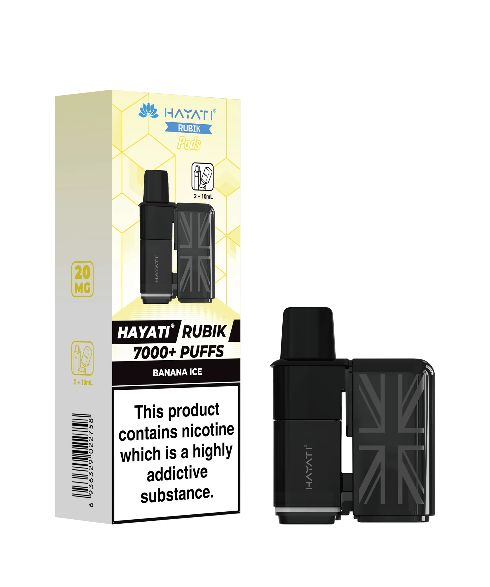 Hayati rubik 7000+ pods Banana ice