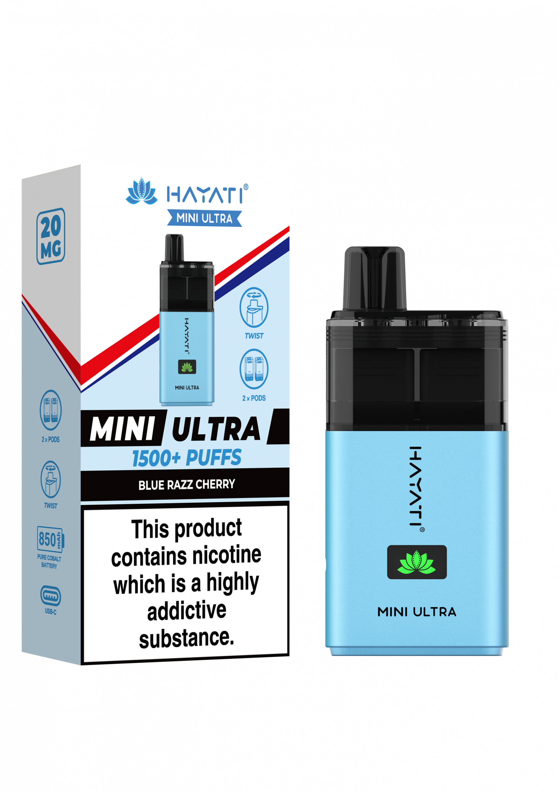Hayati Mini Ultra Kit Blue Razz Cherry