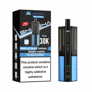 Hayati Pro Ultra Plus Shisha 30K KIT Blue Slush & Raspberry / Vim Frozen Blueberry