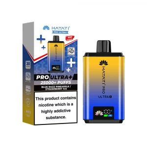 Hayati pro ultra+ 25000+ puff Blue razz pineapple/strawberry ice