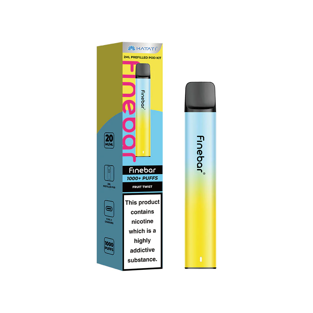 Hayati finebar kit 1000+ puff 20mg Fruit twist
