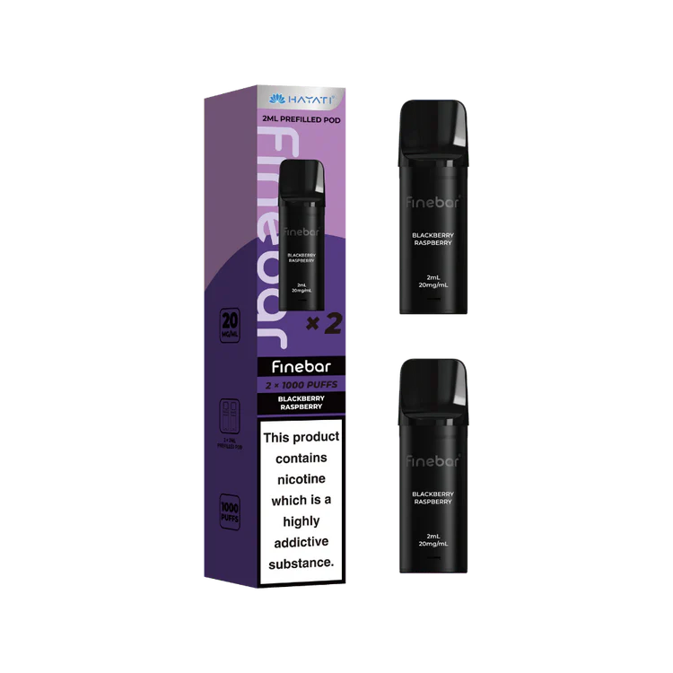 Hayati finebar 20mg pods Blackberry raspberry