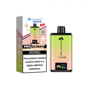 Hayati pro ultra+ 25000+ puff Kiwi banana straw' banana