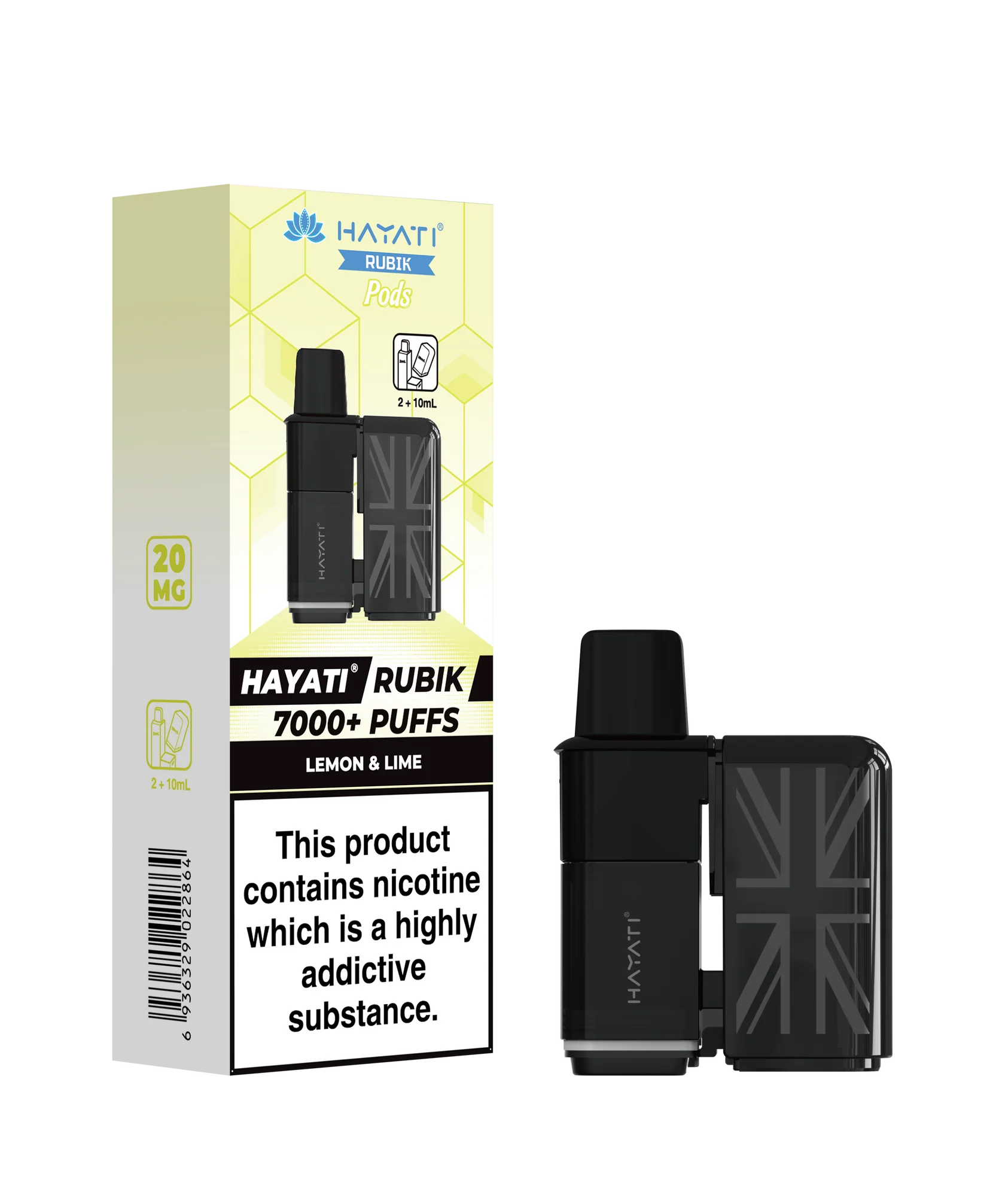 Hayati rubik 7000+ pods Lemon & lime