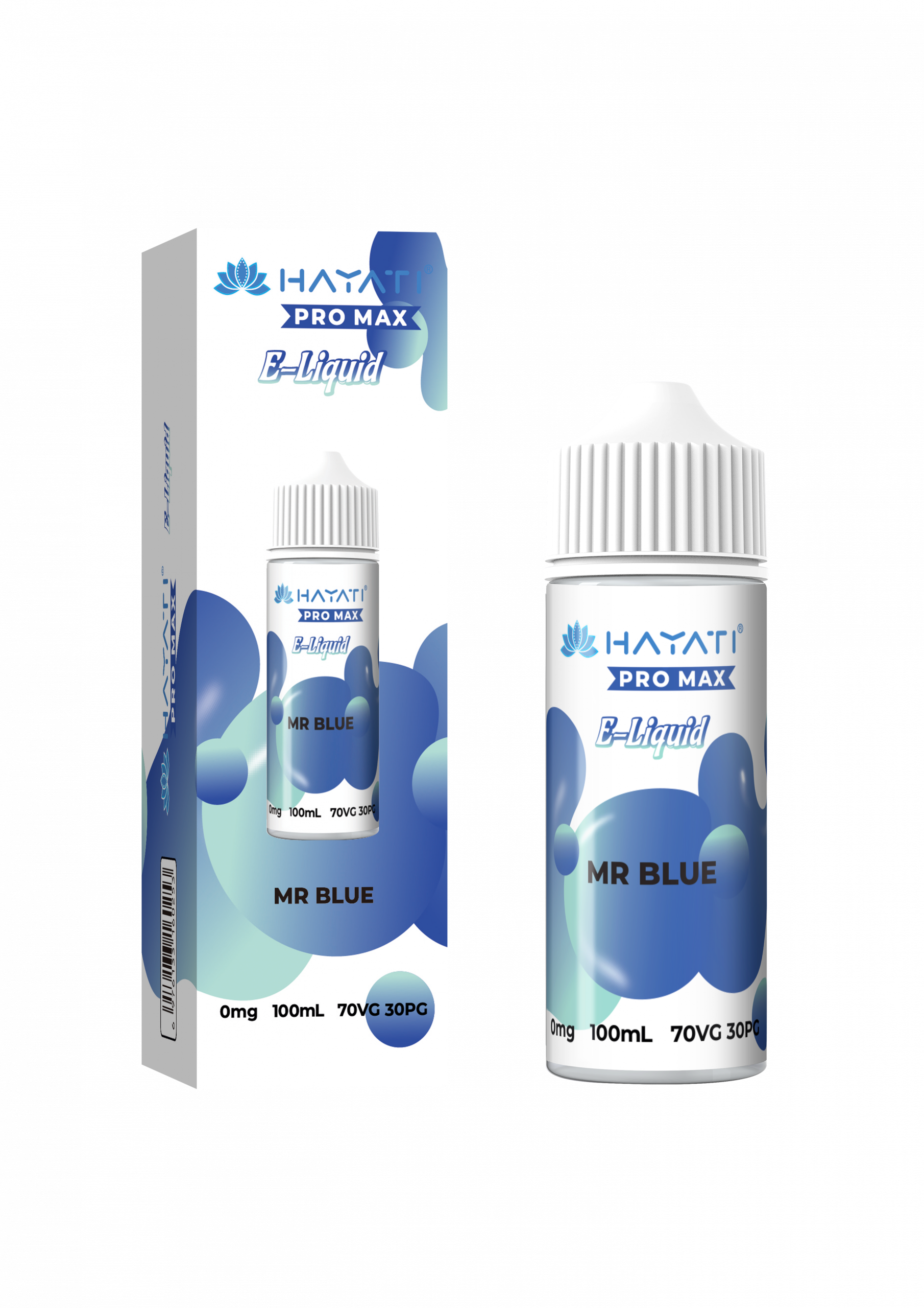 Hayati e-liquid 100ml 70/30 Mr blue