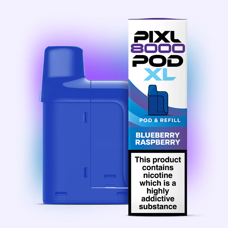 Pixl 8000 Refilled Pod BLUEBERRY RASPBERRY