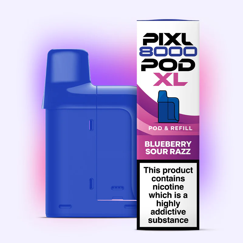 Pixl 8000 Refilled Pod BLUEBERRY SOUR RAZZ