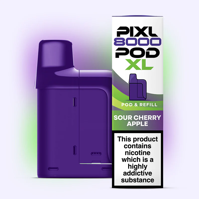 Pixl 8000 Refilled Pod SOUR CHERRY APPLE
