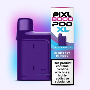 Pixl 8000 Refilled Pod BLUE RAZZ CHERRY