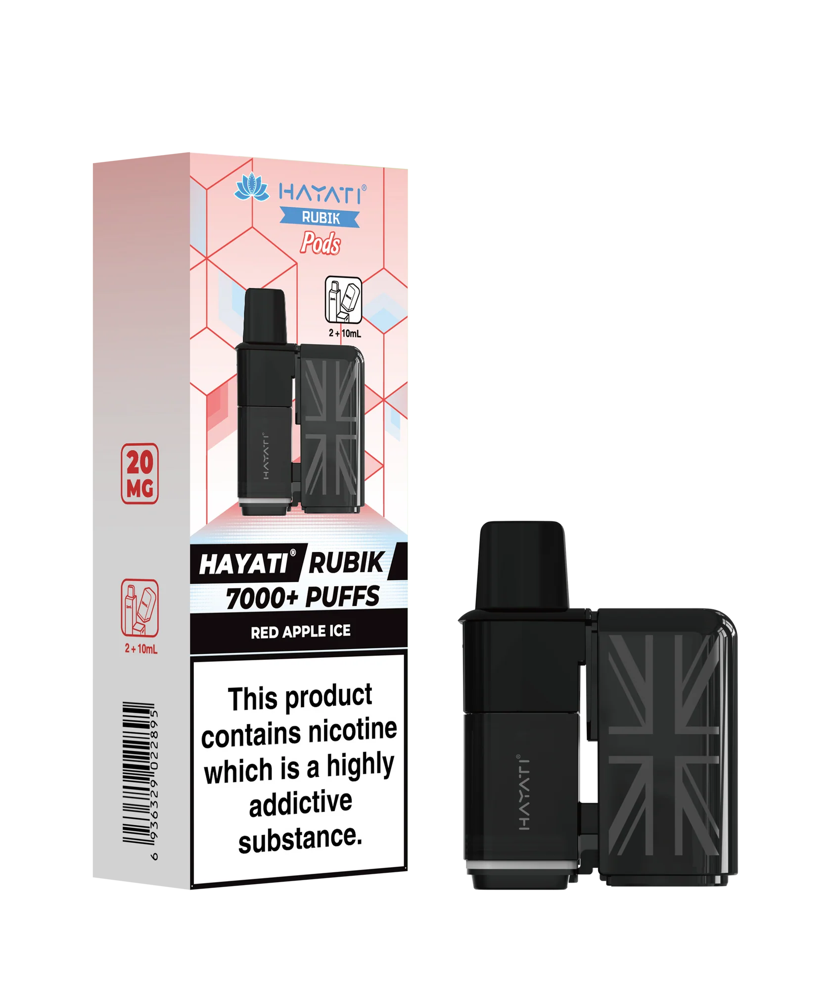 Hayati rubik 7000+ pods Red apple ice