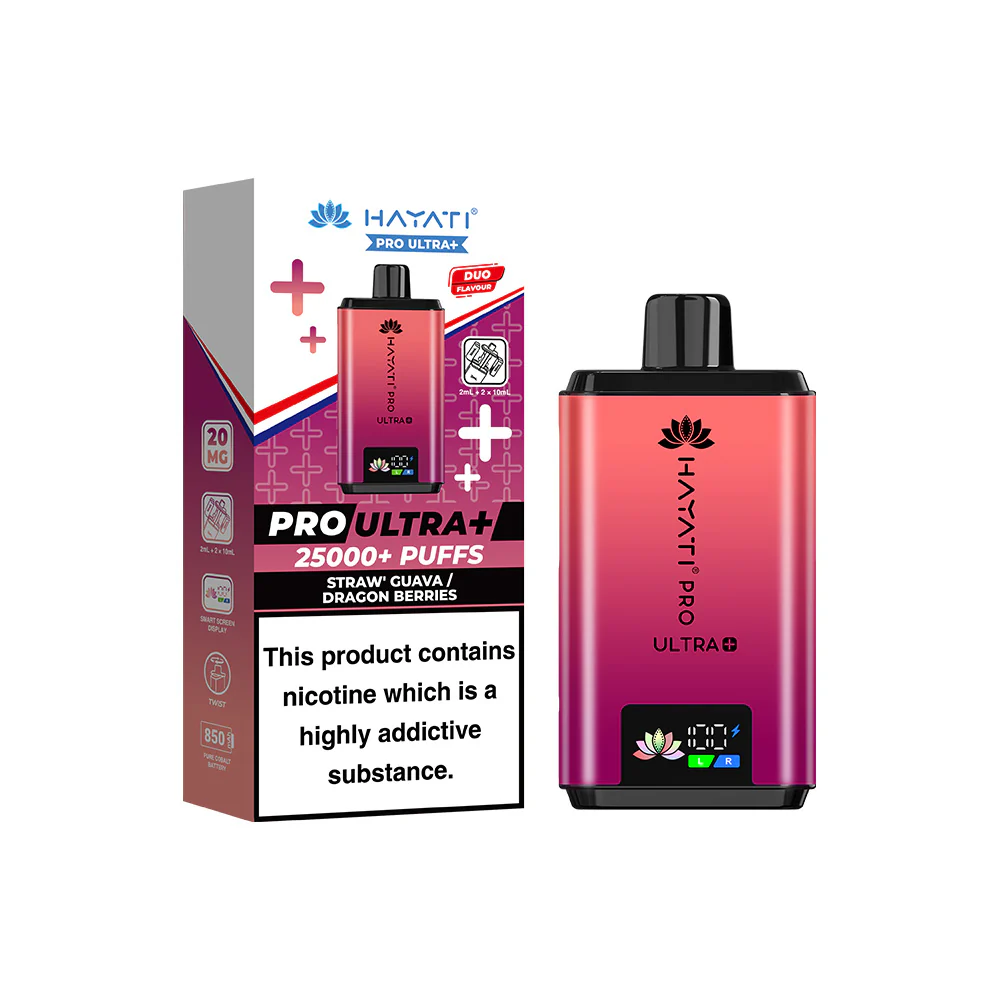 Hayati pro ultra+ 25000+ puff Straw' guava dragon berries