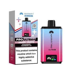 Hayati pro ultra+ 25000+ puff Strawberry raspberry ice