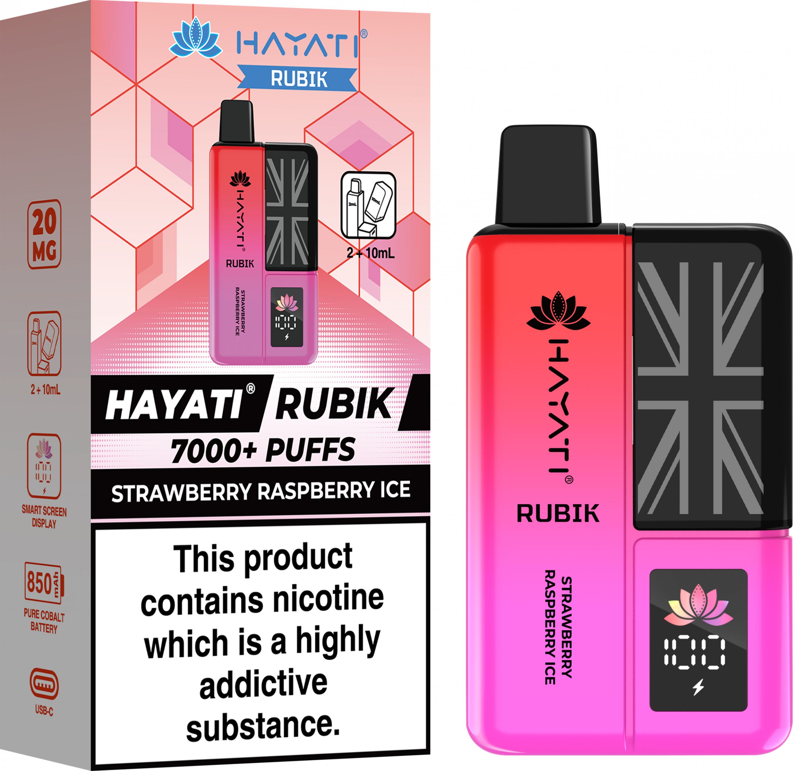 Hayati Rubik 7K Kit Strawberry Raspberry Ice