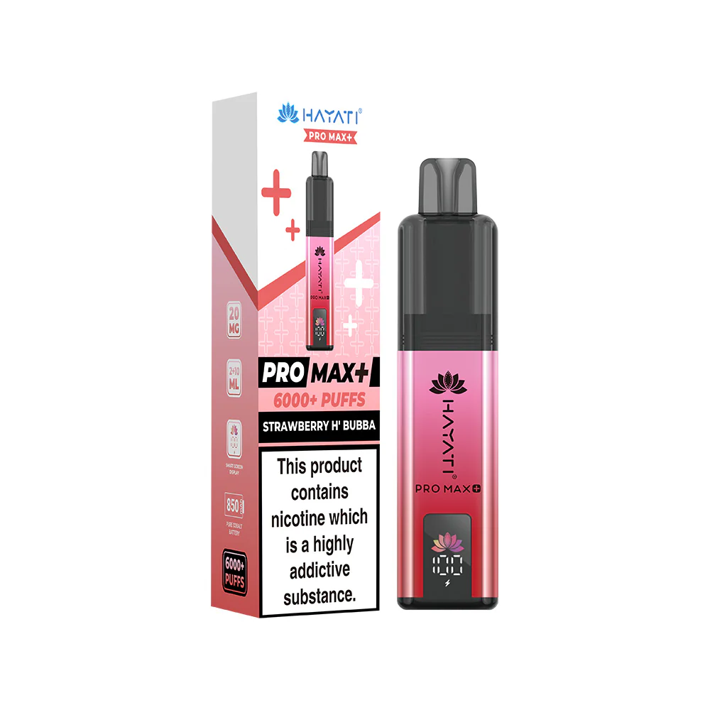 Hayati pro max+ 6000+ kits Strawberry h'bubba