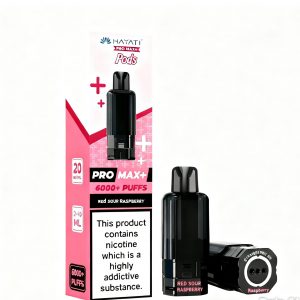 Hayati pro max+ 6000+ pods RED SOUR RASPBERRY