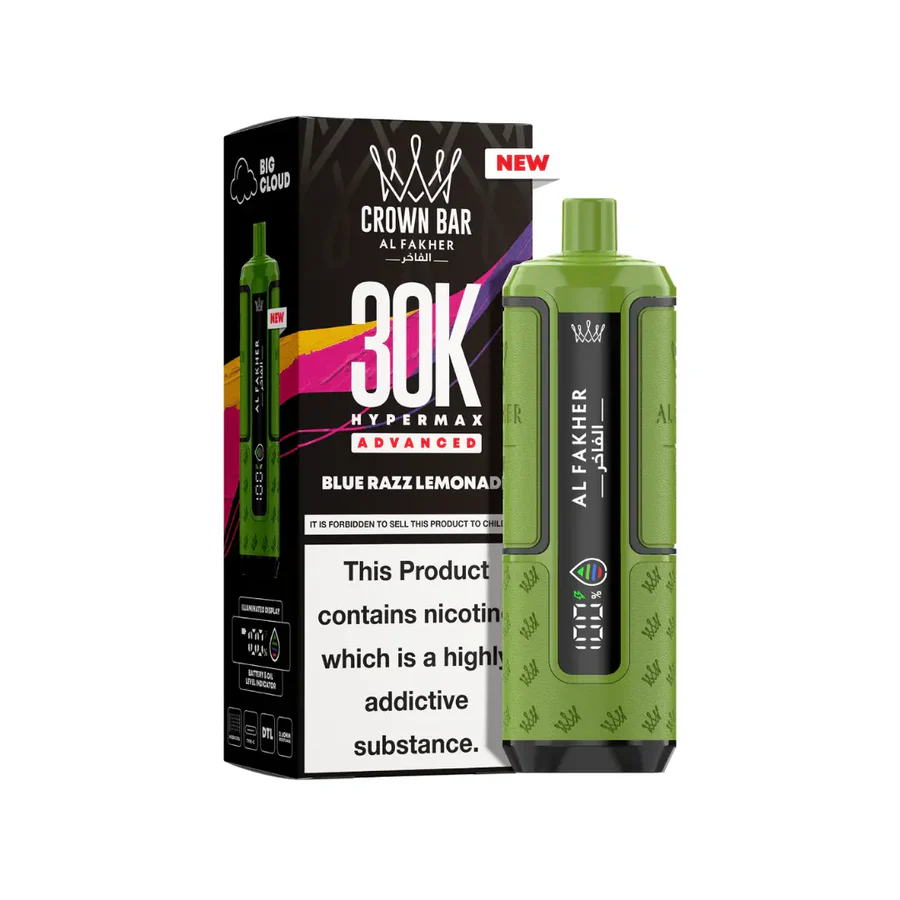 Al fakher 30k hypermax prefilled pod kit Blue razz lemonade