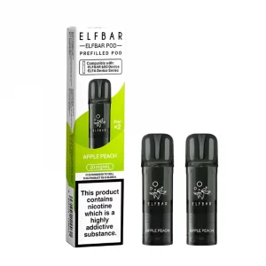 Elf bar 600 prefilled pods 2 pack Apple peach