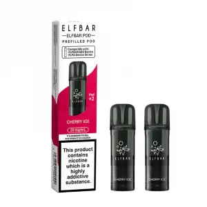 Elf bar 600 prefilled pods 2 pack Cherry ice