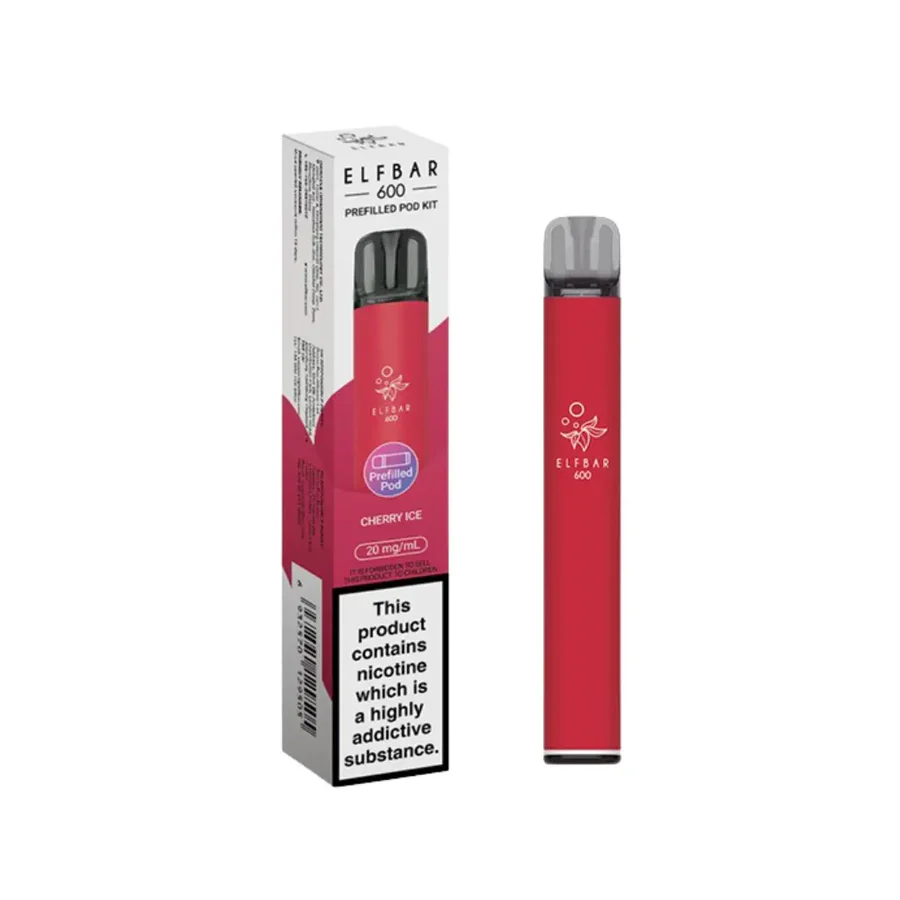 Elf bar 600 prefilled pod kit Cherry ice