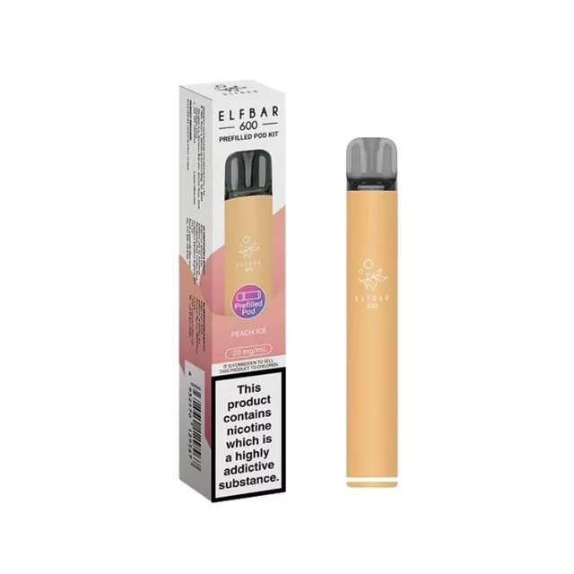 Elf bar 600 prefilled pod kit Peach ice
