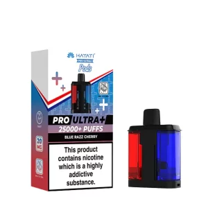 Hayati pro ultra+ 25k pods Blue razz cherry