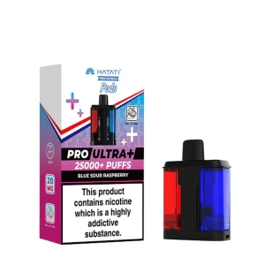Hayati pro ultra+ 25k pods Blue sour raspberry