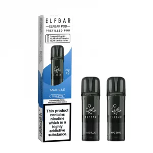 Elf bar 600 prefilled pods 2 pack Mad blue