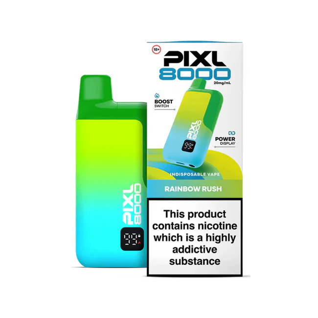 Pixl 8000 Prefilled Pod Kit RAINBOW RUSH