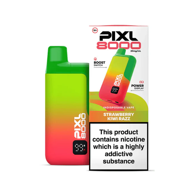 Pixl 8000 Prefilled Pod Kit STRAWBERRY KIWI RAZZ