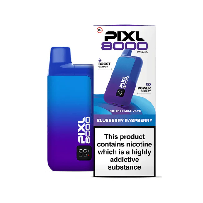 Pixl 8000 Prefilled Pod Kit BLUEBERRY RASPBERRY