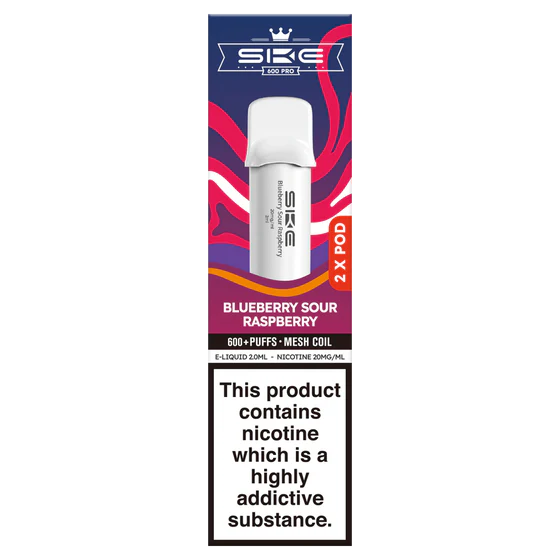 Ske crystal 600 pro prefilled pods Blueberry sour raspberry