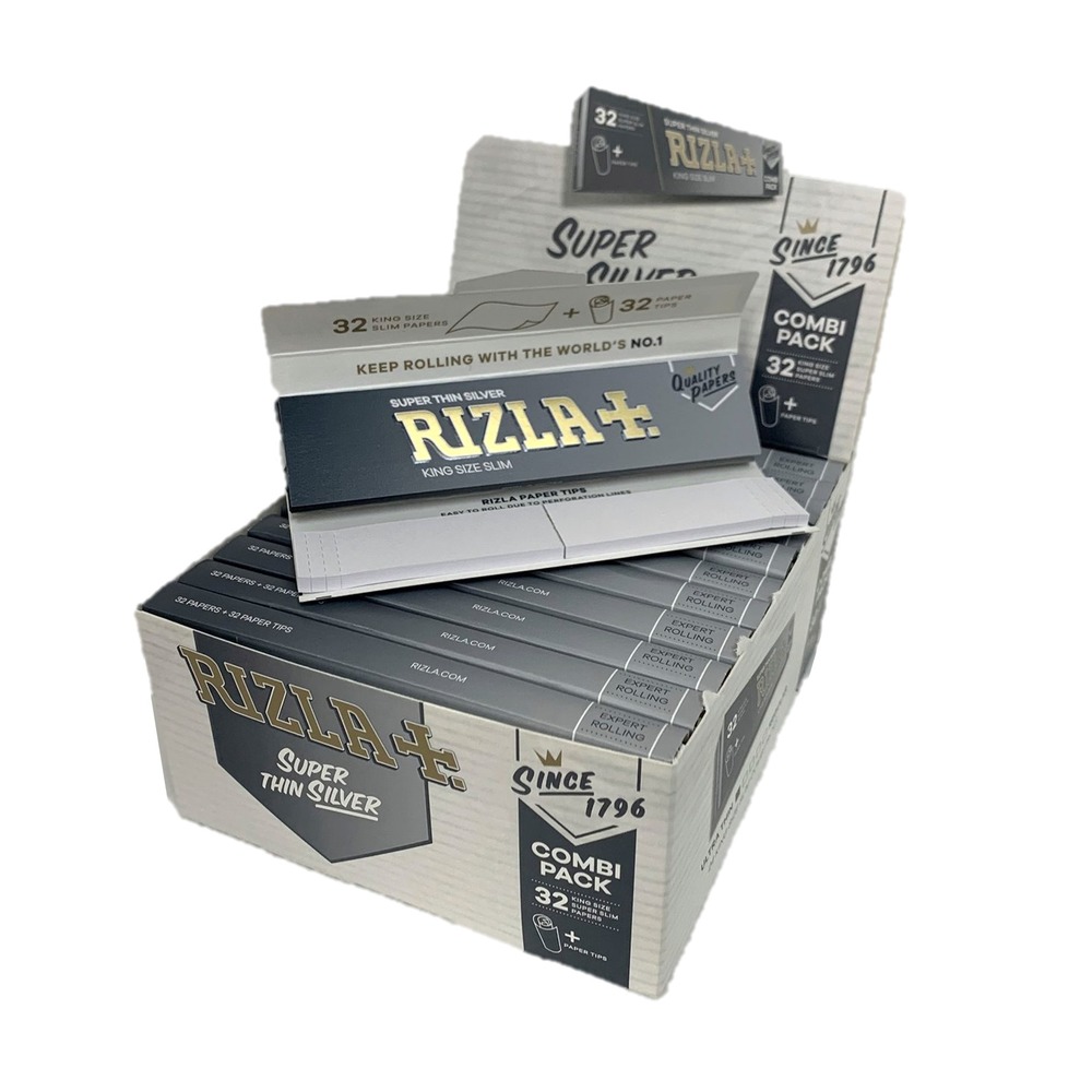 Rizla Silver King Size Slim Combi Pack Rolling Papers